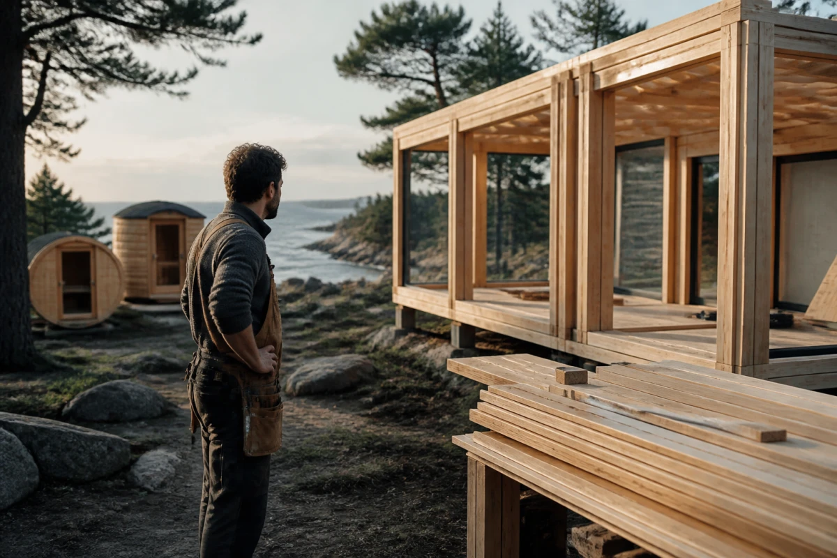 Construction chalet touristique Bretagne Dinan