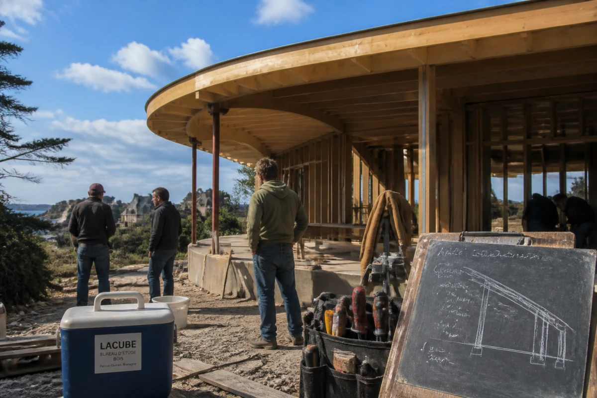 Construction lodge bois sur mesure Lannion