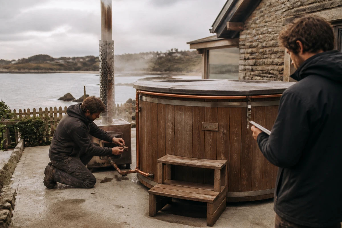 Installation de bains nordiques professionnels Lannion